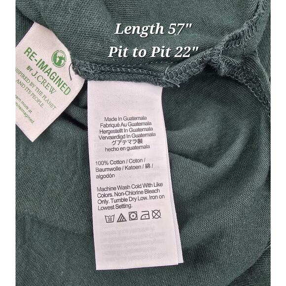 J.Crew Re-Imagined Maxi Tee Dress – Smoky Pine Green - Picture 6 of 7